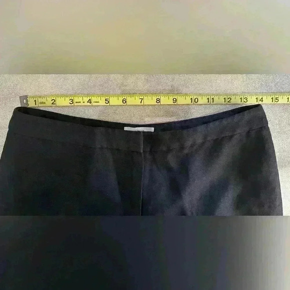 Ann Taylor Loft Linen Blend Black Women's Pants (369) - Picture 7 of 9